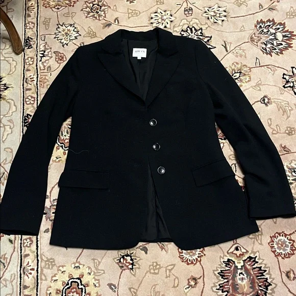 Armani Collezioni Elegant fitted Black Blazer - Picture 1 of 6